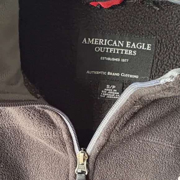 American Eagle Outfitters Black and Gray Lightweight Jacket - Picture 2 of 3